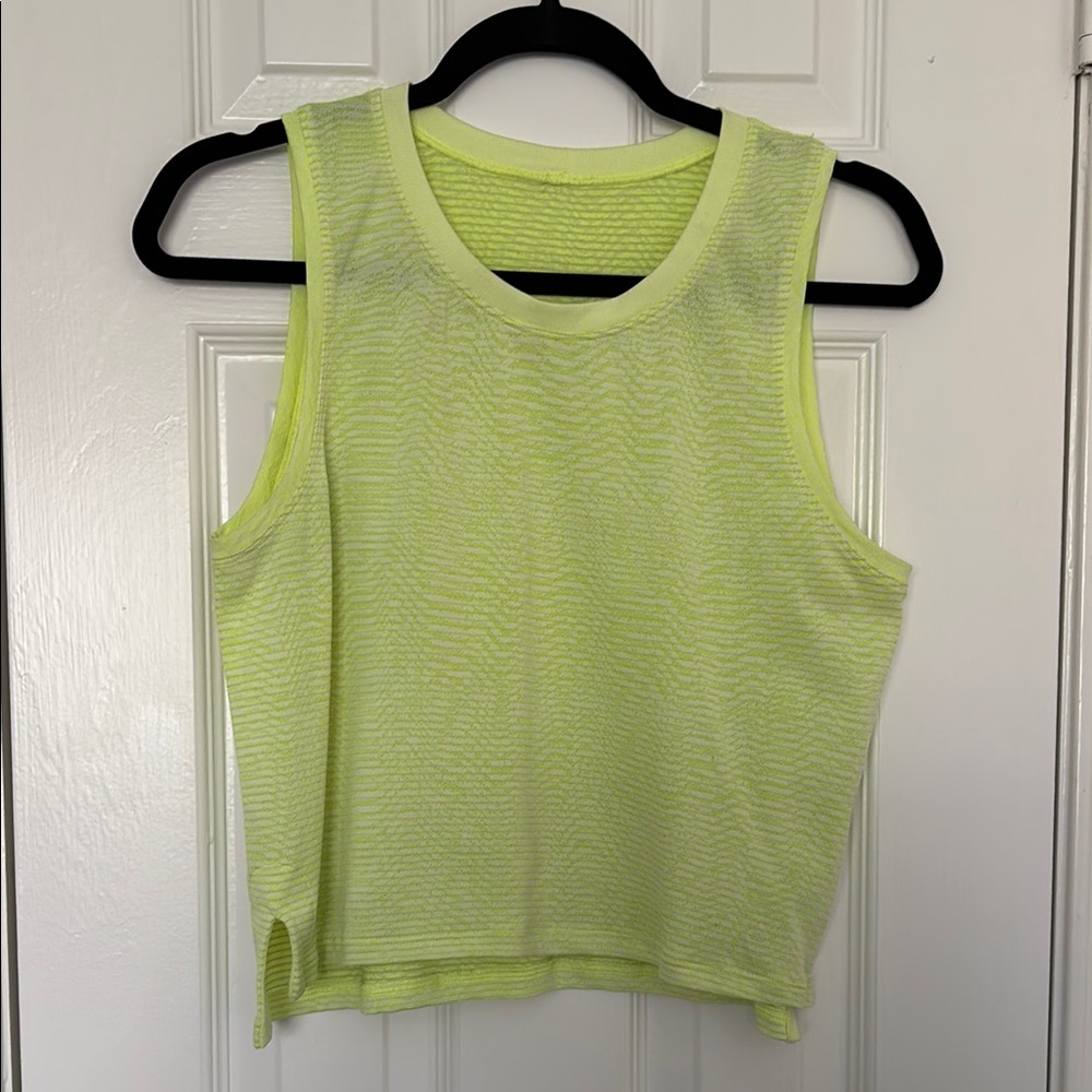 Lululemon Train to Be Tank - Highlighter Yellow